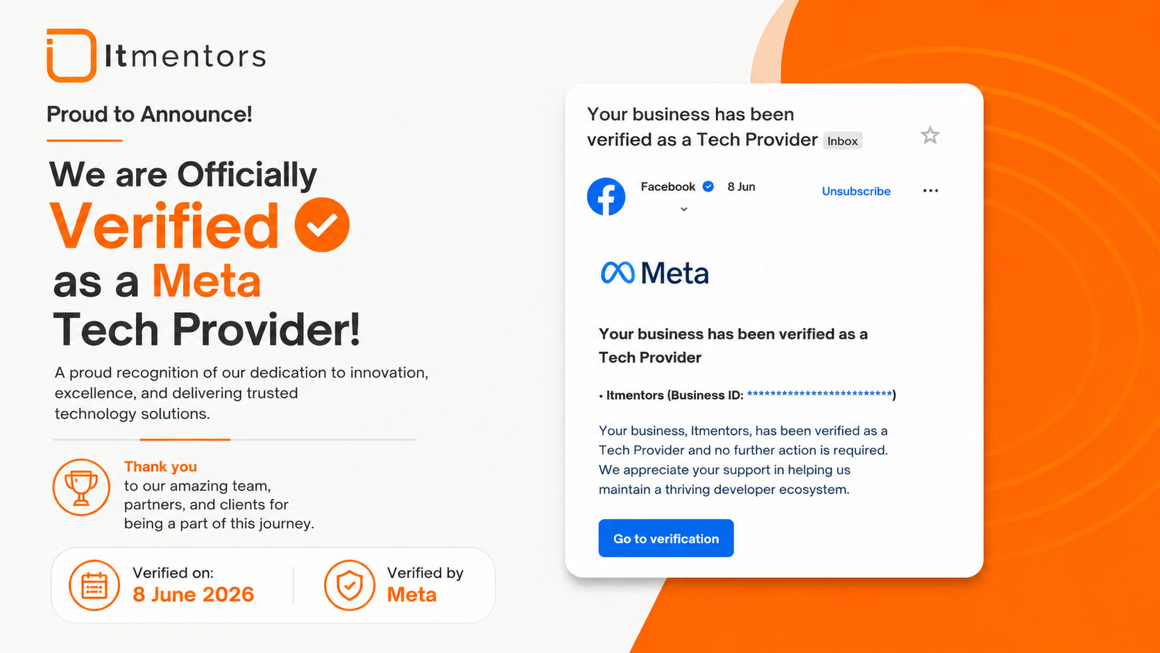 Itmentors is Officially a Verified Tech Provider by Meta!